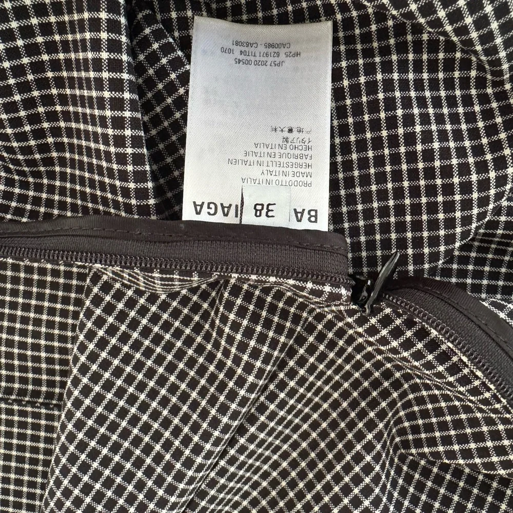Balenciaga Black and White Checkered Fabric - Picture 5 of 5